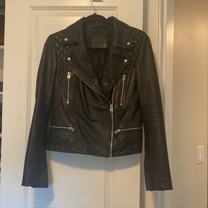 NEW ALLASAINTS CARGO LEATHER JACKET